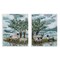 Stupell Industries Sheep in Field 2 pc Wall Plaque Art Set Design by Melissa Wang